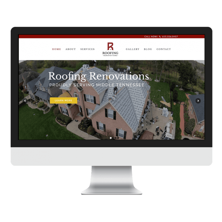 Roofing and Construction Website Designer in Nashville, TN
