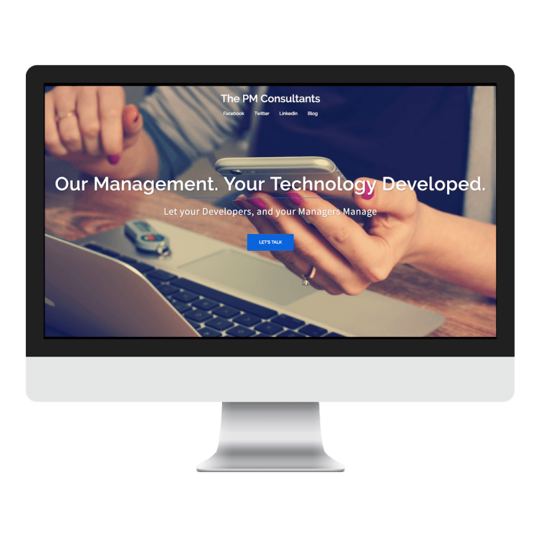 Project Management Consulting Website Design