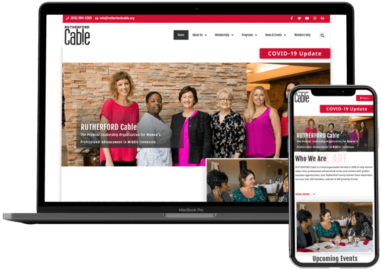 Rutherford Cable Website Design by Creativeboro